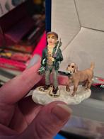 Intratuin kerstdorp figuur vissende
jongen met hond, Ophalen of Verzenden