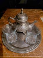 Marokkaans theesetje verzilverd, Ophalen of Verzenden