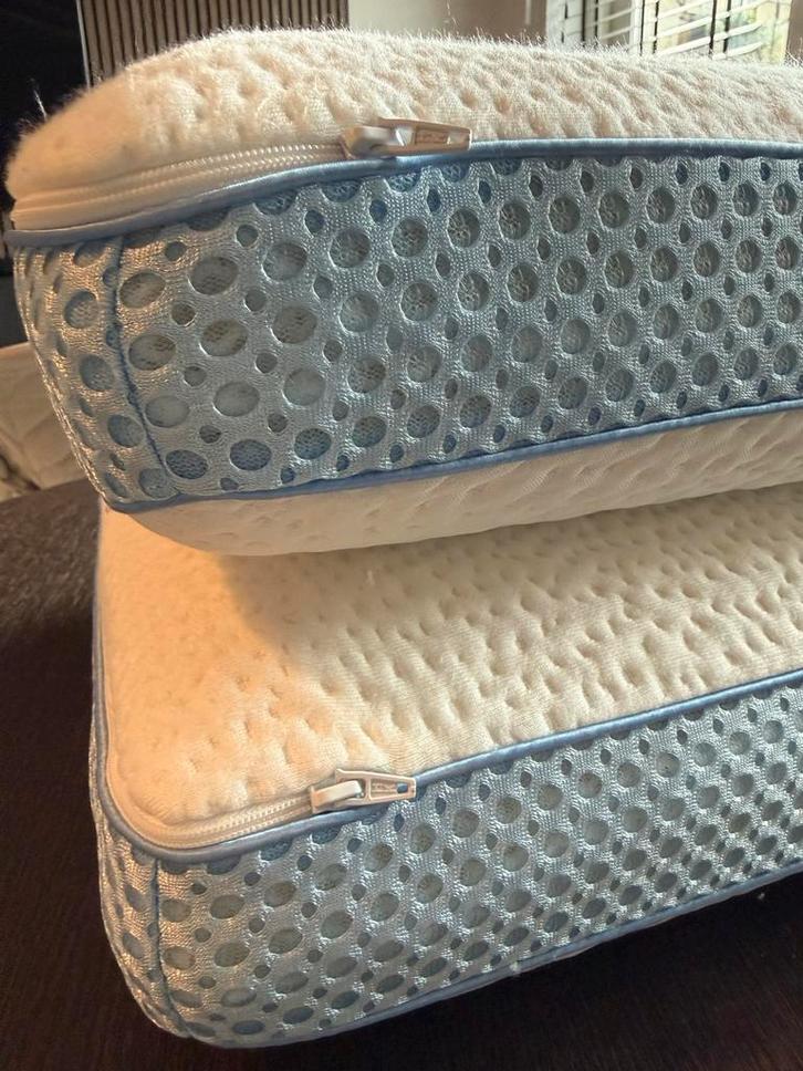 DIXXIUS Traagschuim Kussens - Set van 2 t.e.a.b., Huis en Inrichting, Slaapkamer | Beddengoed, Gebruikt, Kussen, Eenpersoons, Wit