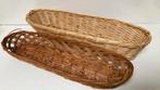 Vintage stokbrood manden 44 en 50cm, Ophalen of Verzenden, Riet