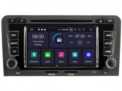 Android 13 Navigatie AUDI A3 2008 dvd carkit apple carplay, Auto diversen, Autoradio's, Nieuw, Ophalen of Verzenden