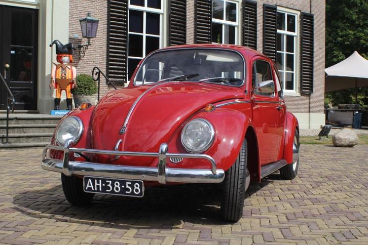 vw kever, Auto's, Volkswagen, Particulier, Radio, Benzine, Sedan, Handgeschakeld, Geïmporteerd, Rood, Zwart, Achterwielaandrijving