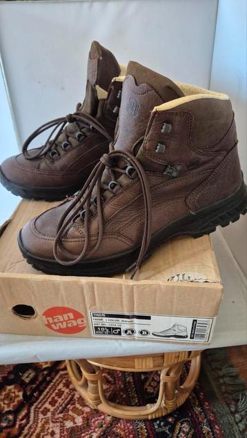 Zgan met doos Hanwag wandel bergschoenen mt 45 bruin leer beschikbaar voor biedingen