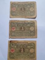 3 x oude 1 Mark bankbiljetten uit 1920 Duitsland, Postzegels en Munten, Bankbiljetten | Europa | Niet-Eurobiljetten, Ophalen of Verzenden