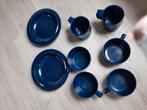 Blauw Mepal kampeerservies, Caravans en Kamperen, Ophalen of Verzenden, Gebruikt