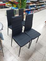 Set van 4 zwarte eetkamerstoelen, Huis en Inrichting, Stoelen, Ophalen, Johan wijnoltsstraat 125 enschede, Zwart, M en m bazaar