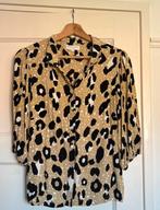 Fabienne Chapot Blouse panterprint, Kleding | Dames, Verzenden, Zo goed als nieuw, Maat 36 (S), Beige