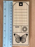 Florileges design stempel tag met vlinder, Ophalen of Verzenden, Zo goed als nieuw