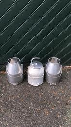 RVS melkbussen 3x, Dieren en Toebehoren, Ophalen, Gebruikt