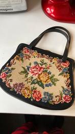 Vintage handtas, Sieraden, Tassen en Uiterlijk, Toilettassen, Ophalen of Verzenden, Gebruikt, Zwart, Dame