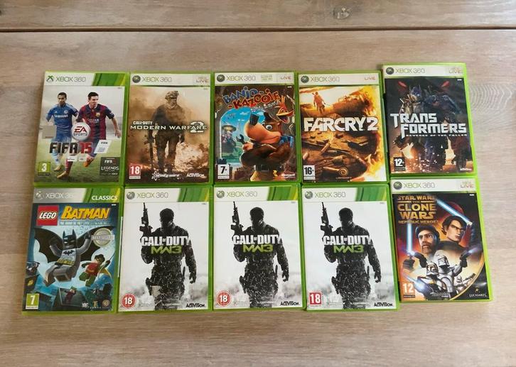 XBOX 360 games diversen, Spelcomputers en Games, Games | Xbox 360, Gebruikt, Avontuur en Actie, 3 spelers of meer, Vanaf 7 jaar