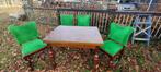 Tk antieke tafel met stoelen, Tuin en Terras, Tuinsets en Loungesets, Ophalen of Verzenden, Zo goed als nieuw