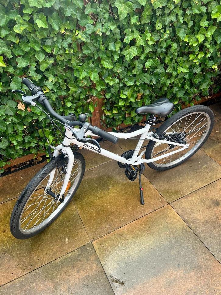 Hybride Riverside witte fiets 24 inch z.g.a.n.!, Fietsen en Brommers, Fietsen | Jongens, Nieuw, 24 inch, Handrem, Versnellingen