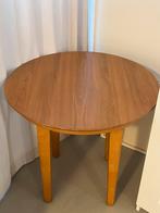 Houten Tafel, Ophalen, Gebruikt, Rond, 50 tot 100 cm