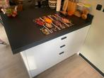 Keikenblok / keukeneiland, Huis en Inrichting, Keuken | Complete keukens, Ophalen, Gebruikt, Wit, Overige typen