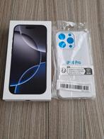 Apple iPhone 16 Pro 128Gb Black Titanium verzegeld + Factuur, Telecommunicatie, Ophalen, 128 GB, Overige modellen, Zwart