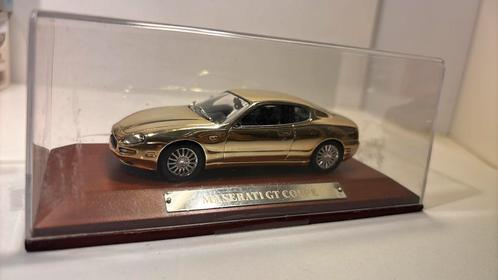 Maserati gt coupe chroom atlas 1.43, Hobby en Vrije tijd, Modelauto's | 1:43, Ophalen of Verzenden