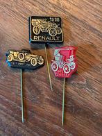 Vintage Auto Speldjes - Renault, Rolls Royce, Peugeot, Ophalen of Verzenden, Gebruikt, Transport, Speldje of Pin