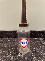 Mooie FINA oliefles. Glas bottle olie fles MOTOR OIL., Verzamelen, Ophalen of Verzenden, Gebruikt, Gebruiksvoorwerp
