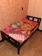 Tk: Ikea Kritter peuterbed zwart, Gebruikt, 70 tot 85 cm, 140 tot 160 cm, Ophalen