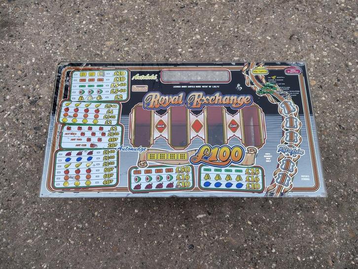 Glazen Ruit: Royal Exchange/ Barcrest / Fruitautomaat / UK, Verzamelen, Automaten | Gokkasten en Fruitautomaten, Gebruikt, Ophalen
