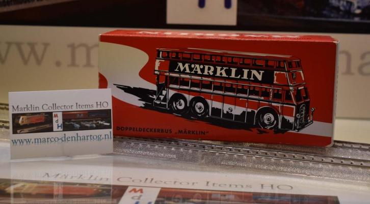 Märklin 18080 - Dubbeldeksbus met reclameopschrift "Märklin", Hobby en Vrije tijd, Modelauto's | 1:43, Nieuw, Bus of Vrachtwagen