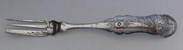 Zilver dienvork antiek 1865 W.G. Geis, Amsterdam. beschikbaar voor biedingen