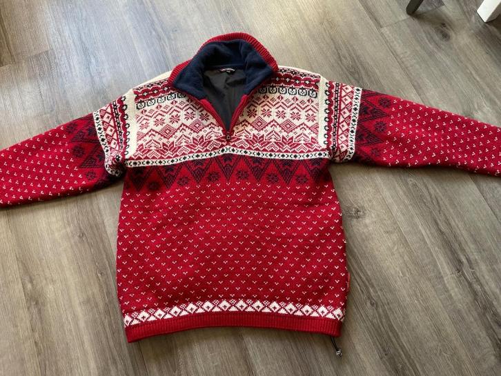 winddichte TRUI MET NOORS MOTIEF maat XL - WD014, Kleding | Heren, Truien en Vesten, Zo goed als nieuw, Maat 56/58 (XL), Rood