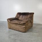 Vintage fauteuil Musterring leer, Gebruikt, Vintage, Ophalen of Verzenden, 75 tot 100 cm