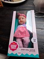 Nieuwe Baby Pop Sophie met Geluid in Doos, Verzamelen, Poppen, Ophalen of Verzenden, Nieuw, Pop