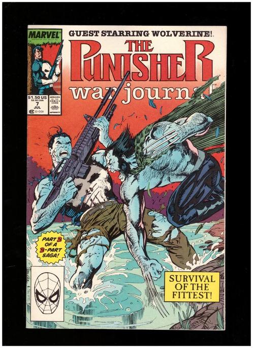 Punisher [1988] War Journal #7 – Wolverine, Boeken, Strips | Comics, Zo goed als nieuw, Eén comic, Amerika, Ophalen of Verzenden