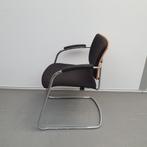 4 stuks Dauphin vergaderstoel - zwarte stof, Huis en Inrichting, Stoelen, Ophalen, Stof, Vijf, Zes of meer stoelen