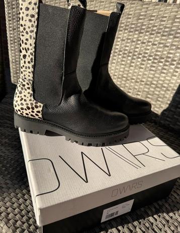 DWRS label model Bochum cheeta leer/pony booties mt 39 beschikbaar voor biedingen