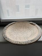 Raku gebrande schaal, Gebruikt, Porselein of Keramiek, Schaal, Rond