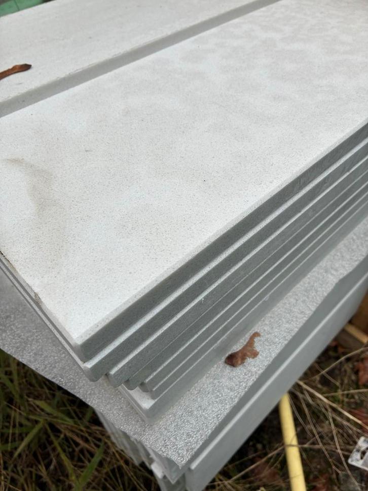 Marmer Composiet Vensterbank Bianco C 182x25x2cm, Doe-het-zelf en Verbouw, Platen en Panelen, Nieuw, Overige materialen, 20 tot 50 mm