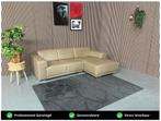 GRATIS LEVERING Loungebank Leer Taupe 240x150 REFURBISHED, Huis en Inrichting, Hoekbank, Driepersoons, Leer, Ophalen of Verzenden