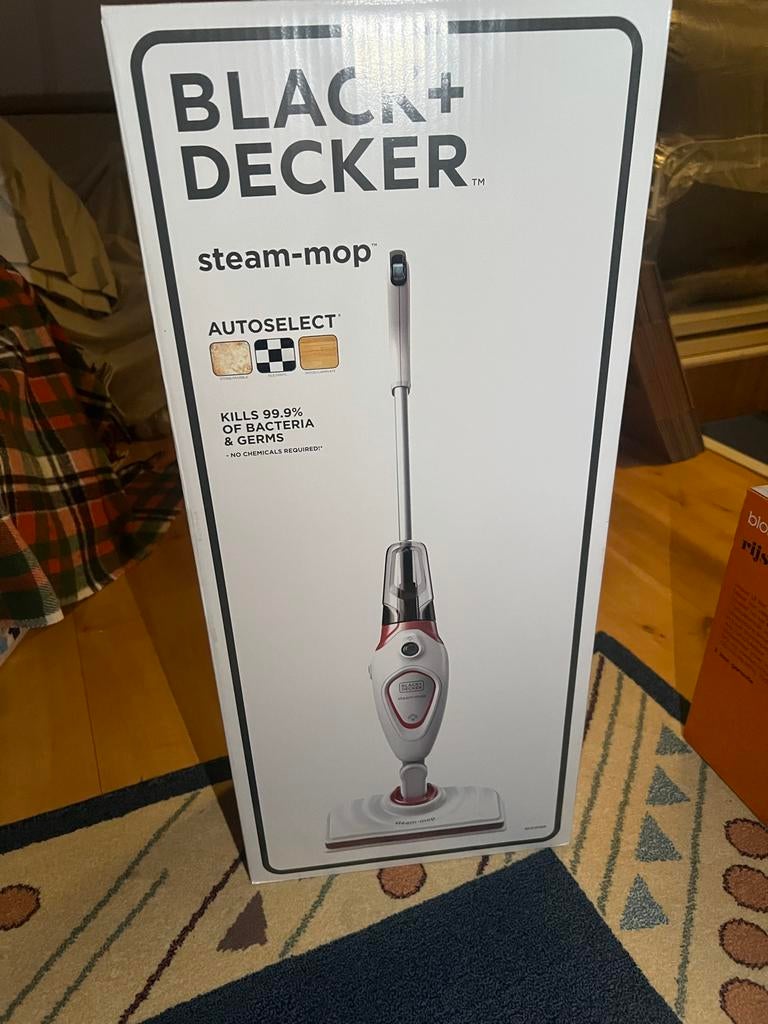 Black decker steam-mop nieuw in verpakking, Ophalen of Verzenden, Raamwisser of Trekker