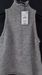 Nieuwe Zara Mohair Spencer Grijs met Steentjes L, Kleding | Dames, Maat 38/40 (M), Zara, Nieuw, Ophalen of Verzenden