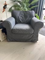 Fauteuil grijs landelijk, confortabel - Ikea EKTORP, Ophalen, Hout, Gebruikt, 75 tot 100 cm