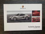 Nederlandse brochure Porsche Cayman 981 Exclusive 2012, Boeken, Nieuw, Porsche, Ophalen of Verzenden, Porsche