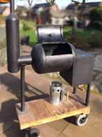 Unieke BBQ Offset Smoker ''Dikwandig Edelstaal'', Tuin en Terras, Houtskoolbarbecues, Onbekend, Zo goed als nieuw, Ophalen, Met accessoires