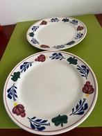 2 Boerenbont Taartbordjes Royal Koch, Huis en Inrichting, Keuken | Servies, Ophalen of Verzenden, Zo goed als nieuw, Bord(en)