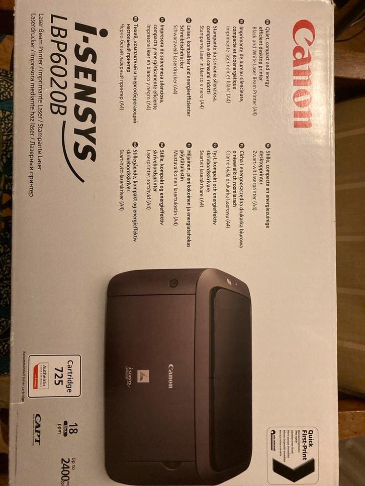 Canon i-SENSYS LBP6020B Laserprinter - Zo goed als nieuw, Computers en Software, Printers, Zo goed als nieuw, Printer, Laserprinter