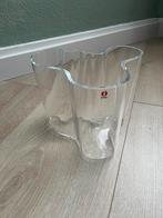 Iittala  Alvar Aalto vaas - Helder Glas, Huis en Inrichting, Overige kleuren, Ophalen of Verzenden, Minder dan 50 cm, Glas