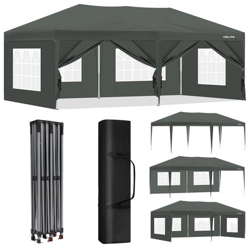 Partytent 3x6 800D doek met 6 zijwanden, Tuin en Terras, Partytenten, Nieuw, Partytent, 2 meter of meer, 5 tot 8 meter, Minder dan 4 meter