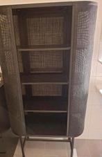 Rotan zwarte kast, Ophalen, Zo goed als nieuw, Minder dan 150 cm, 150 tot 200 cm