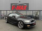 BMW 120i Cabrio Xenon Leer Sportint Stoelvw Airco Cruise PDC, Auto's, BMW, 1-Serie, Zwart, 4 cilinders, Cabriolet