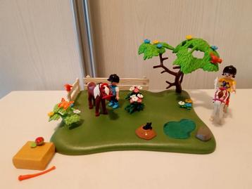Playmobil pony rijden in de wei beschikbaar voor biedingen