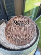 Vintage Rotan Lampenkap Bruin Rond, Gebruikt, Bruin, Rond, Ophalen of Verzenden