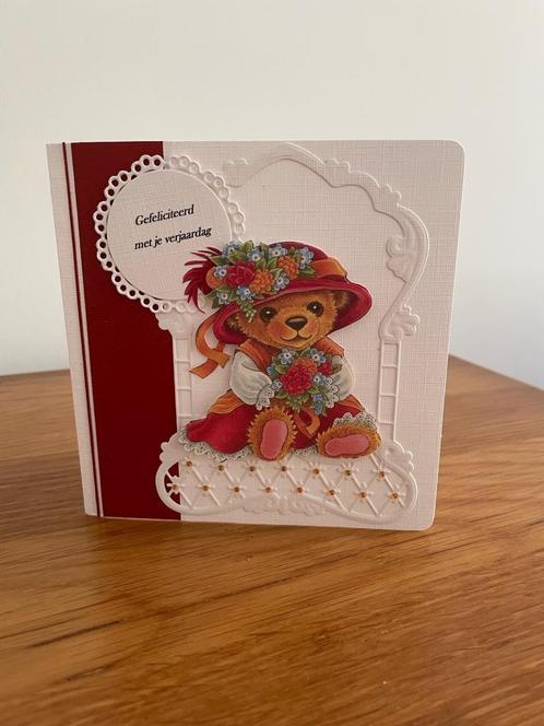 Kaartje gefeliciteerd (52), Hobby en Vrije tijd, Kaarten | Zelfgemaakt, Nieuw, Overige thema's, Ophalen of Verzenden